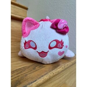 Aphmau MeeMeows Mystery Plush Valentine Cat Pink White Heart Collection Plushie